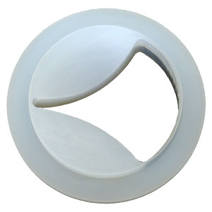 V-plate with large opening for TECHLINK flow control valve