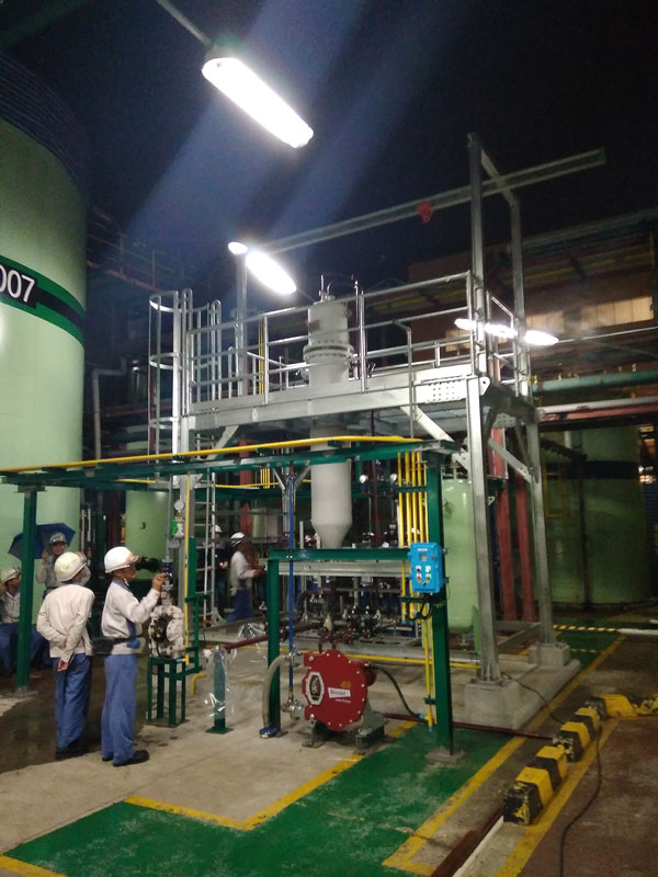 PTFE membrane filtration system with Profilco candles, brine purification AGC Thailand