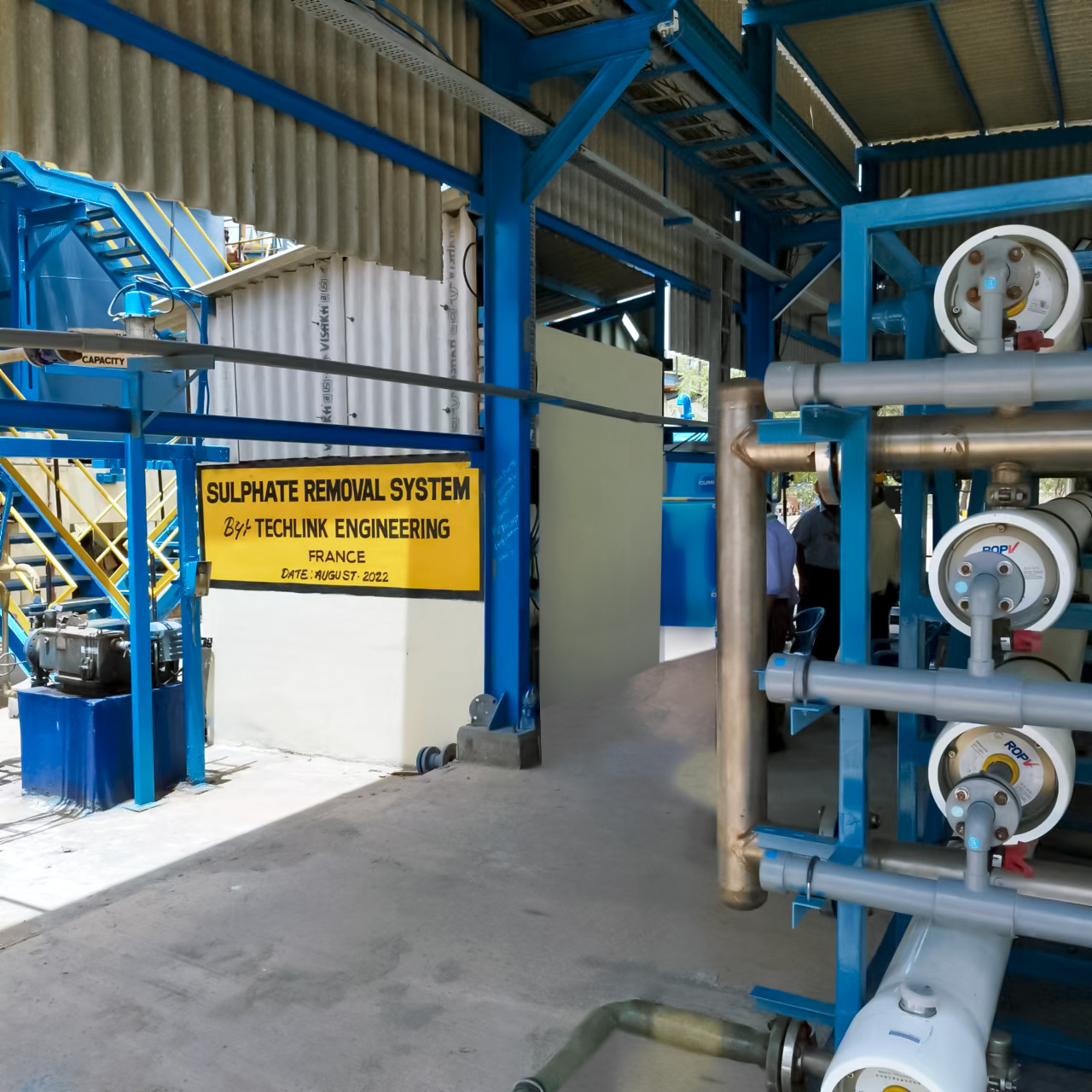 Sulphate sulfate removal system built by Techlink at DCW India